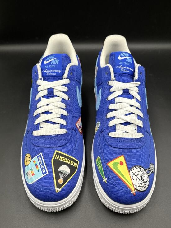 Nike Air Force 1 Patched Up Los Angeles Blue Sneakers Size 11.5 DX2304-400 main image 5
